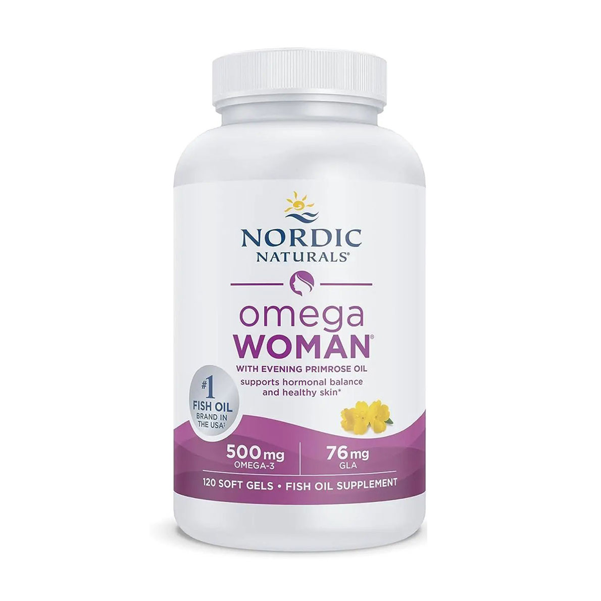 Риб'ячий жир Nordic Naturals Omega Woman With Evening Primrose Oil Омега з олією вечірньої примули для жінок, 120 гелевих капсул